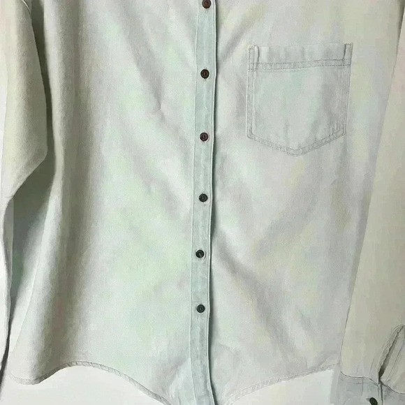 Prana Edina Chambray Tie Front Button Down Shirt - Picture 3 of 8